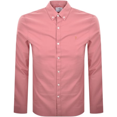 Product Image for Farah Brewer Long Sleeve Shirt Pink