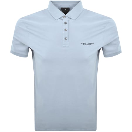 Product Image for Armani Exchange Polo T Shirt Ashley Blue