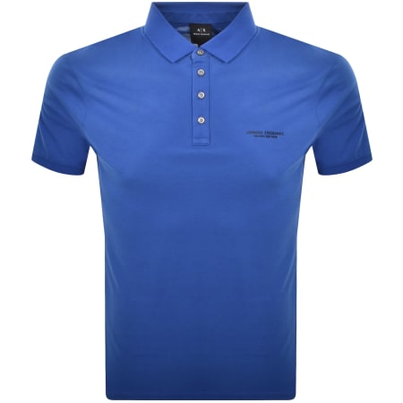 Product Image for Armani Exchange Polo T Shirt Mazarine Blue