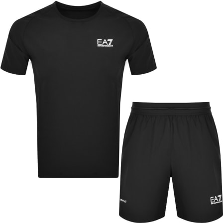 Product Image for EA7 Emporio Armani T Shirt Shorts Set Black