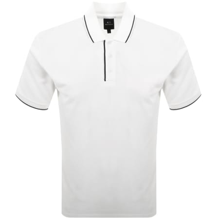 Product Image for Armani Exchange Tipped Polo T Shirt White