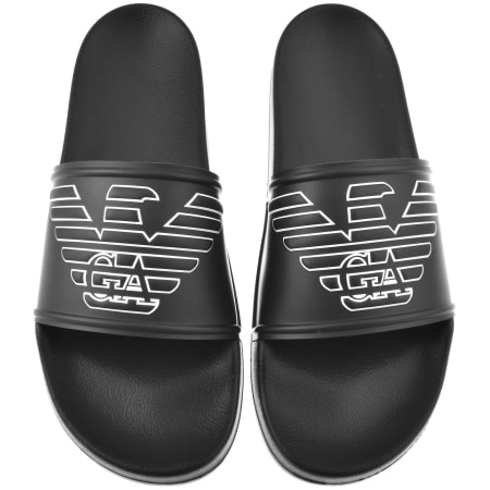 Product Image for Emporio Armani Logo Sliders Black