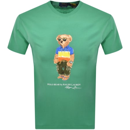 Product Image for Ralph Lauren Slim Fit Polo Bear T Shirt Green
