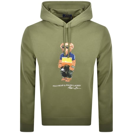 Product Image for Ralph Lauren Bear Hoodie Tree Green