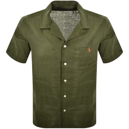 Product Image for Ralph Lauren Linen Short Sleeve Shirt Green