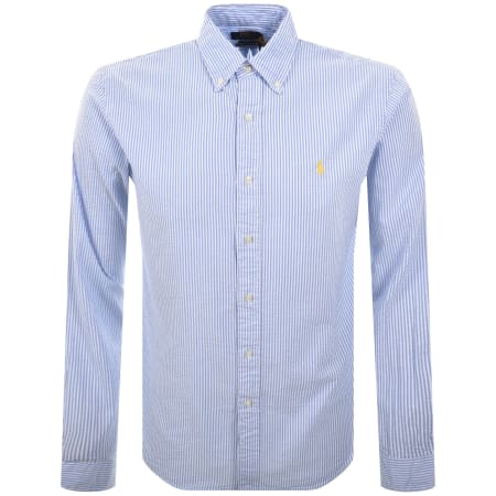 Product Image for Ralph Lauren Stripe Long Sleeve Shirt Blue