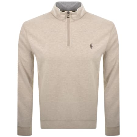 Product Image for Ralph Lauren Quarter Zip Sweatshirt Beige