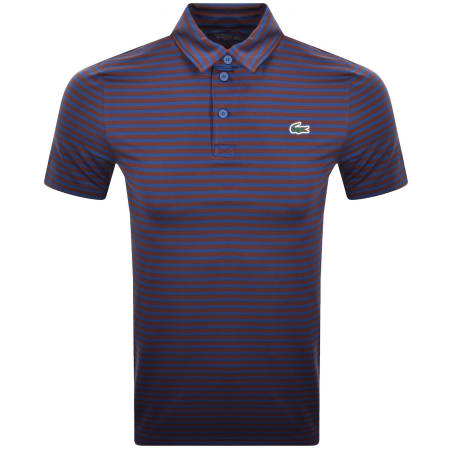 Product Image for Lacoste Sport Striped Polo T Shirt Blue
