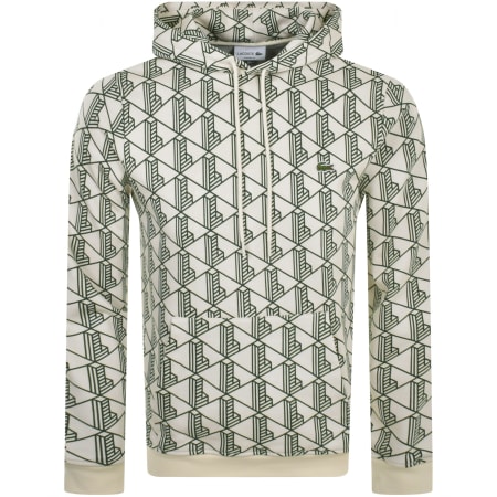 Product Image for Lacoste Logo Pullover Hoodie Cream