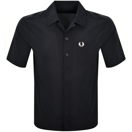 Product Image for Fred Perry Pique Textured Collar Shirt Navy