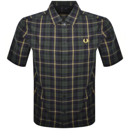 Product Image for Fred Perry Tartan Twill Shirt Navy