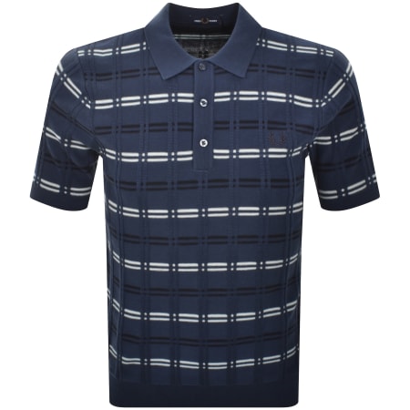 Product Image for Fred Perry Striped Polo T Shirt Blue