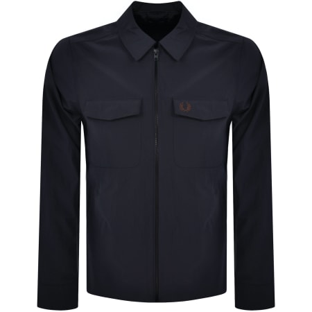 Product Image for Fred Perry Zip Pocket Overshirt Navy