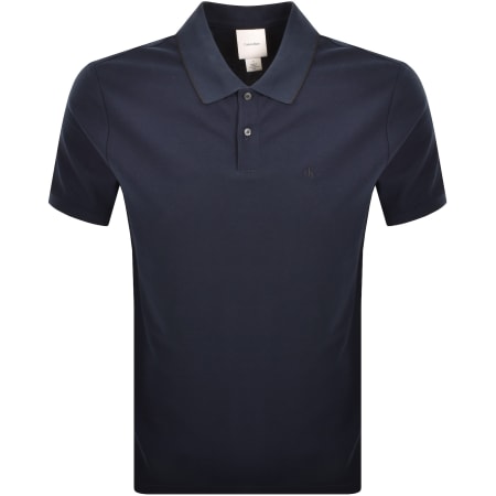 Product Image for Calvin Klein Pique Polo T Shirt Navy
