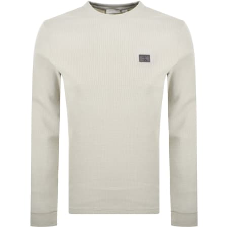 Product Image for Calvin Klein Jeans Waffle T Shirt Off White