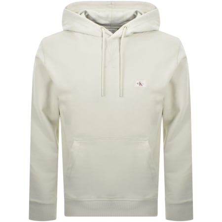 Product Image for Calvin Klein Jeans Woven Label Hoodie Off White