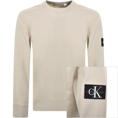 Product Image for Calvin Klein Jeans Badge Sweatshirt Beige