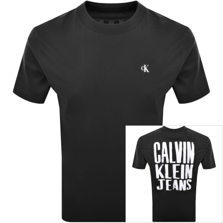 Product Image for Calvin Klein Jeans Painted Logo T Shirt Black