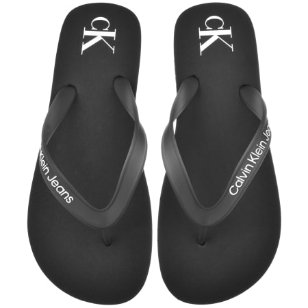 Product Image for Calvin Klein Jeans Logo Beach Flip Flops Black