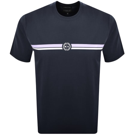 Product Image for Marshall Artist Centre Court T Shirt Navy