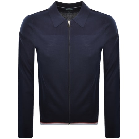 Product Image for Paul Smith Full Zip Knit Cardigan Navy