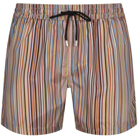 Product Image for Paul Smith Stripe Swim Shorts Red
