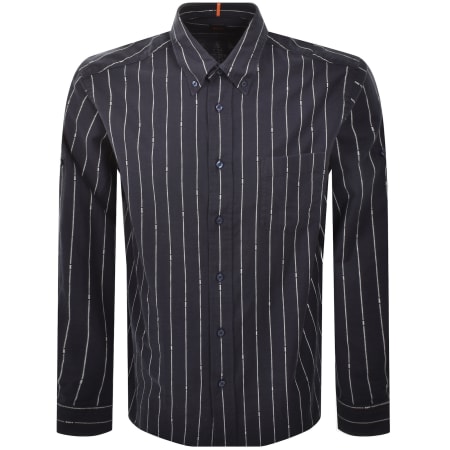 Product Image for BOSS Lambey 2 Long Sleeved Shirt Navy