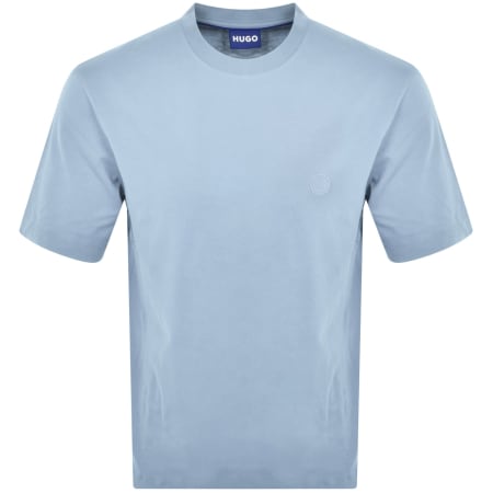 Product Image for HUGO Blue Niley Crew Neck T Shirt Blue