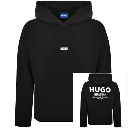 Product Image for HUGO Blue Nazardo Hoodie Black