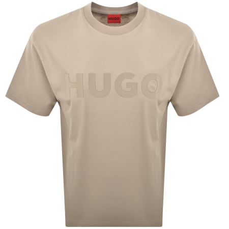 Product Image for HUGO Dinkee Loose Fit T Shirt Beige