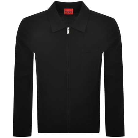 Product Image for HUGO San Jean Knit Polo Black