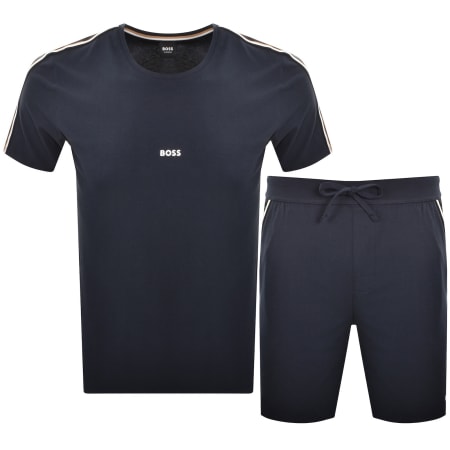 Product Image for BOSS Unique T Shirt And Short Set Navy