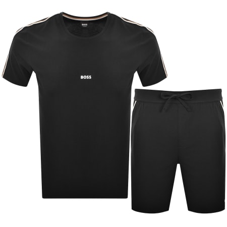 Product Image for BOSS Unique T Shirt And Short Set Black