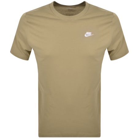 Product Image for Nike Crew Neck Club T Shirt Brown