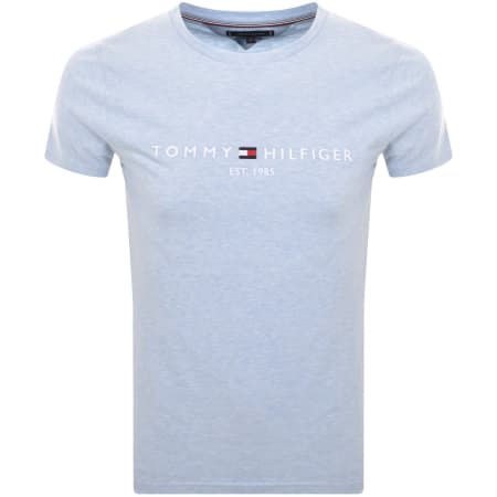 Product Image for Tommy Hilfiger Logo Slim Fit T Shirt Blue