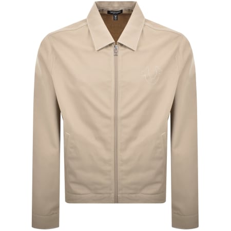 Product Image for True Religion Twill Bomber Jacket Beige