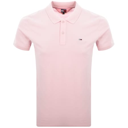 Product Image for Tommy Jeans Slim Fit Polo T Shirt Pink