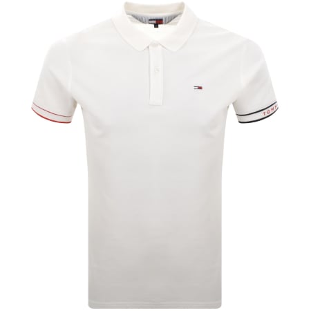Product Image for Tommy Jeans Slim Fit Polo T Shirt Cream