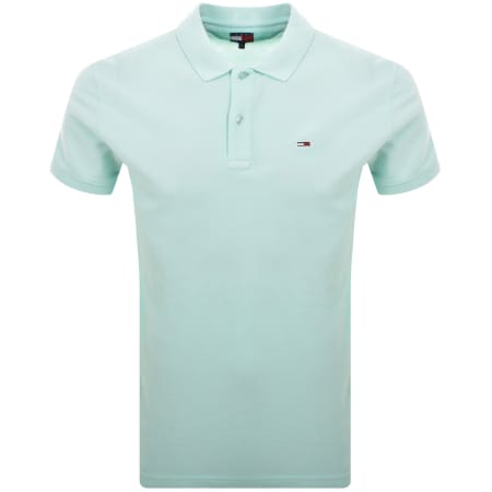 Product Image for Tommy Jeans Slim Fit Polo T Shirt Blue
