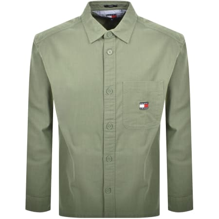 Product Image for Tommy Jeans Slub Overshirt Green