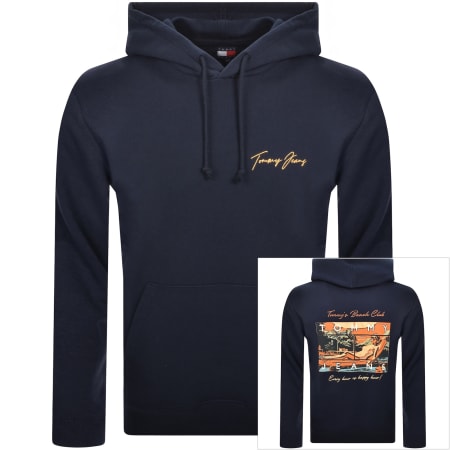 Product Image for Tommy Jeans Graphic Hoodie Navy