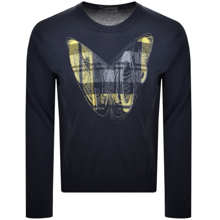 Product Image for Vivienne Westwood Knitted Chaos Jumper Navy