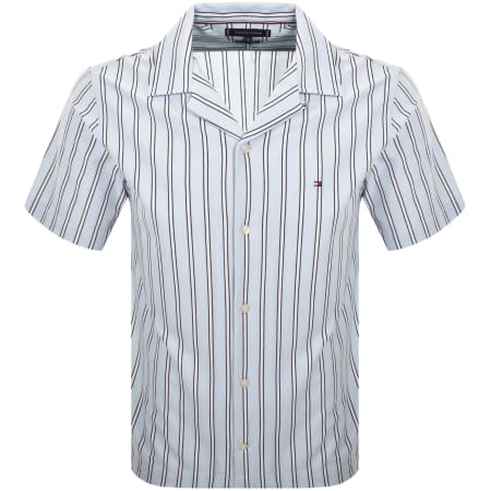 Product Image for Tommy Hilfiger Knitted Stripe Shirt Blue
