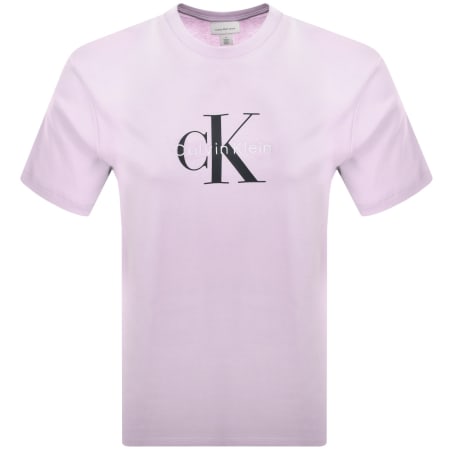 Product Image for Calvin Klein Jeans Hero Monologo T Shirt Lilac