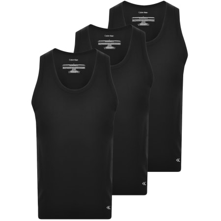 Product Image for Calvin Klein 3 Pack Vest T Shirts Black