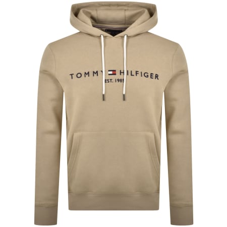 Product Image for Tommy Hilfiger Logo Hoodie Beige