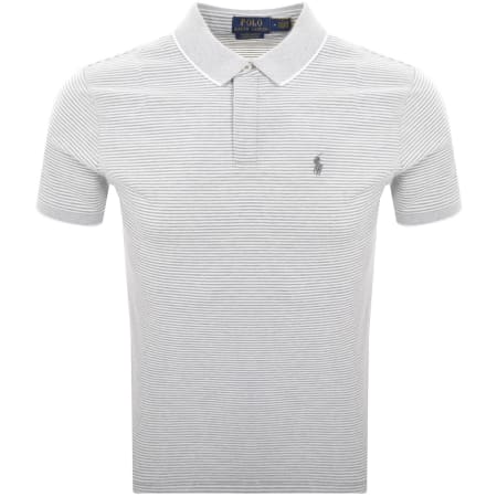Product Image for Ralph Lauren Custom Slim Polo T Shirt Grey