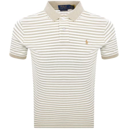 Product Image for Ralph Lauren Custom Slim Polo T Shirt Beige