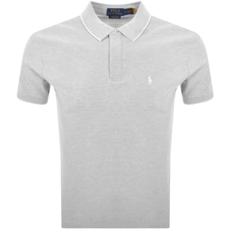 Product Image for Ralph Lauren Custom Slim Polo T Shirt Grey