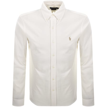 Product Image for Ralph Lauren Featherweight Mesh Shirt Cream